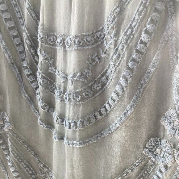 Anthropologie Dress BHLDN Hitherto Lace Embroidered Silk - Picture 3 of 7